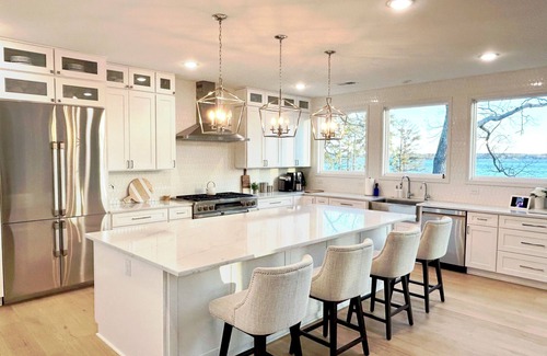 Chapin House | Stunning Lakefront Home with boat ramp, private dock, and panoramic views
