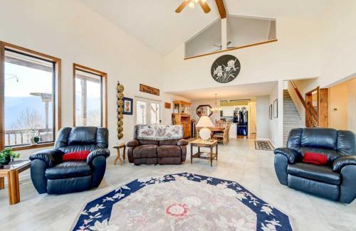 Maggie Valley House | Stunning Maggie Valley Getaway with Decks, Fire Pit!