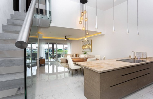 Puerto Juarez Apartment | Stunning Ocean View Penthouse 2 bedroom & office at Mareazul Casa Diva