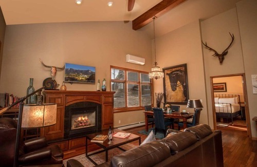 Stanley Hills Condo | Stunning one bedroom condo with steam shower, hot tub, and a private deck!