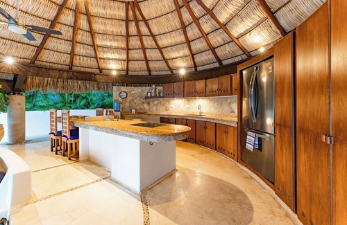 Santa Maria Huatulco Villa | Stunning Open-Air Villa w/Private Pool and Partial Ocean Views