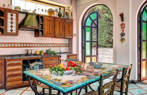 Sant'Agnello Villa | Stunning private villa with WIFI, private pool, A/C, TV, patio and panoramic view, close to Sorr.