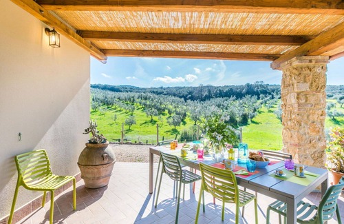 Casale Marittimo House | Stunning private villa with A/C, WIFI, TV, terrace, pets allowed, panoramic view and parking
