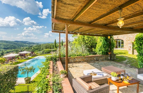 Greve in Chianti House | Stunning private villa with WIFI, A/C, private pool, TV, pets allowed and panoramic view
