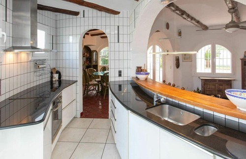 Les Tres Cales Villa | Stunning private villa for 10 guests with private pool, WIFI, TV, patio and parking