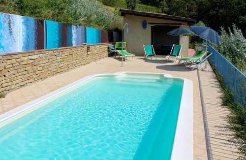 Cossano Belbo House | Stunning private villa for 10 guests with A/C, private pool, patio, pets allowed and parking
