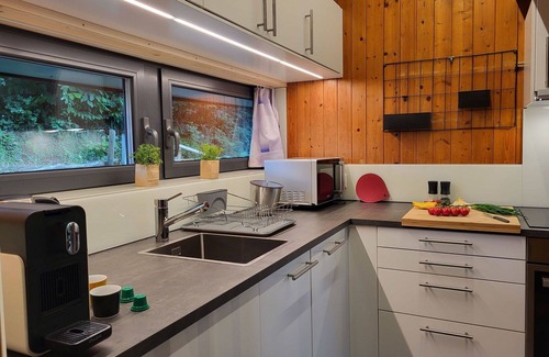 Monteggio House | Stunning private villa for 6 guests with WIFI, TV, balcony and parking