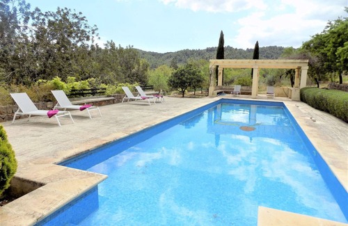 Esporles Villa | Stunning private villa for 10 guests with private pool, A/C, WIFI, TV, patio and panoramic view