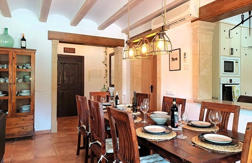 Media Luna Villa | Stunning private villa for 8 guests with A/C, private pool, WIFI, TV and patio