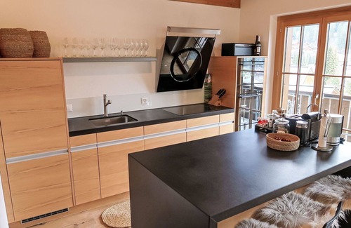 Laax House | Stunning private villa for 8 guests with WIFI, TV, patio, panoramic view and parking