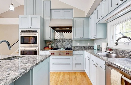 Edgecomb House | Stunning riverfront home, hot tub, BBQ, woodstove, and washer & dryer
