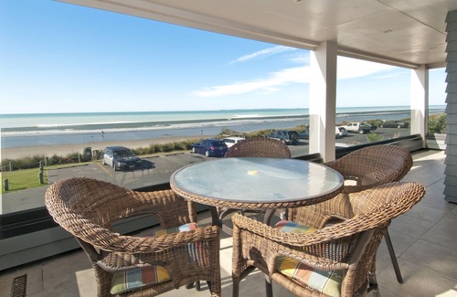 Omanu House | Stunning, Stylish, Beachfront, 3 Level Home, with gorgeous views