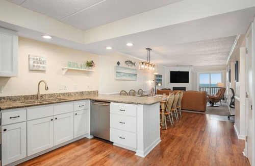South Nags Head Condo | Stunning Top-Floor Oceanfront Condo! Pools & New Step in Shower and More!
