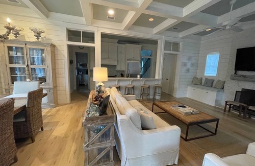 Forest District House | Stunning Watercolor Retreat! Private Pool! Carriage House!