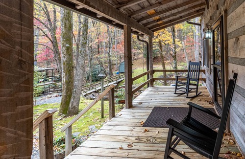 Whittier Cabin | Stunning water-view cabin with fireplace, sunroom, deck, firepit, & fast WiFi