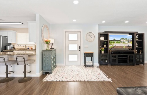 Golfview Harbor House | Stunning Waterfront 3BD/2BA Home w/Heated Pool- 1 Mile from Beach!