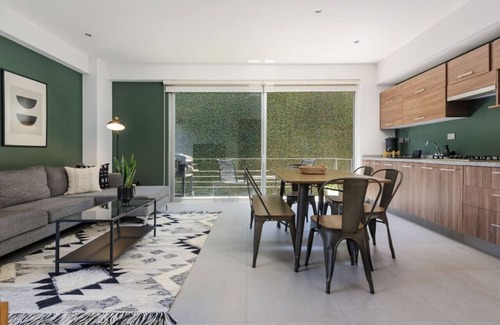 Cuauhtemoc Apartment | Stylish 2-Bdr Haven with Relaxing Balcony