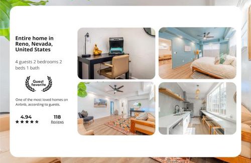 Downtown Reno House | Stylish 2-Bedroom walking distance to Downtown