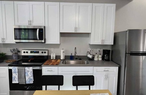 Wake Forest Apartment | Stylish 3BR + Studio Retreat–Sleeps 8 Comfortably!