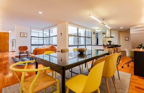 Reforma Condo | Stylish Apt near Reforma: Private Rooftop/Jacuzzi