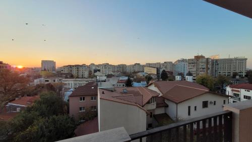 Bucharest Apartment | Stylish City Escape, Fireplace, Sunset Views