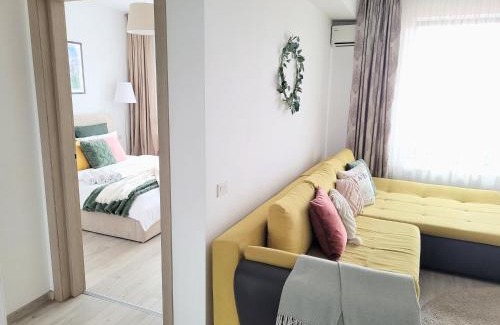 Bucharest Apartment | Stylish City Escape, Fireplace, Sunset Views