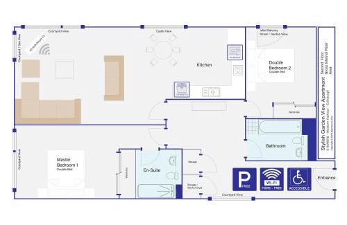 Newhaven Apartment | Stylish Garden View Apartment