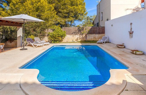 Son Serra de Marina Villa | Stylish Holiday Home "Ca na Matas" with Pool, Garden, Terrace, Wi-Fi & Air Conditioning