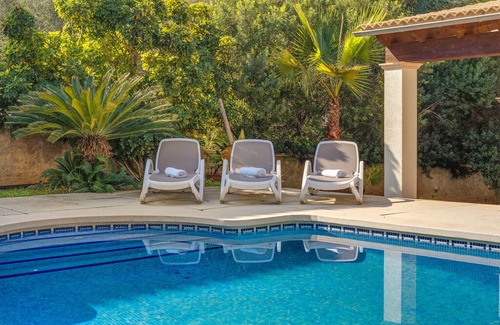 Son Serra de Marina Villa | Stylish Holiday Home "Ca na Matas" with Pool, Garden, Terrace, Wi-Fi & Air Conditioning