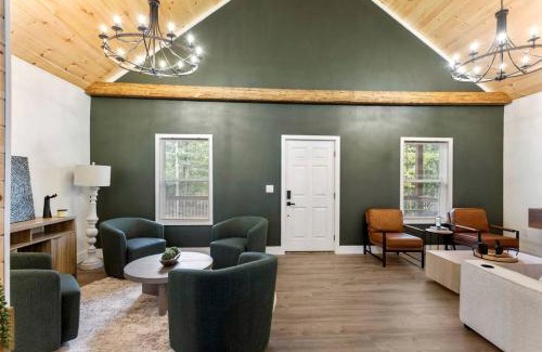 Westminster House | Stylish Lakehouse with Black-and-White Modern Design near Lake Hartwell, Clemson SC