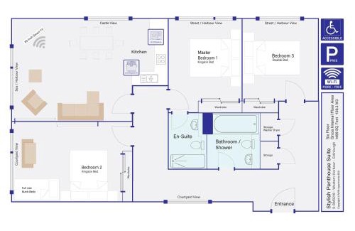 Newhaven Apartment | Stylish Penthouse Suite
