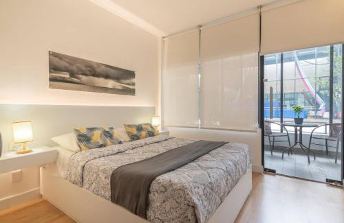 Tlalpan Hotel | Stylish Quiet Studio, Smart Tv, Six Flags 1k