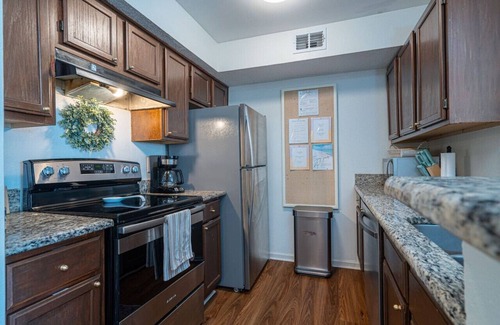 Indian Bayou Apartment | Stylish Three Bedroom Condo Close to Beach