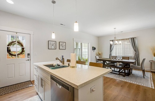 Allyn House | Stylish, two-story home with a washer/dryer & furnished porch - dogs welcome