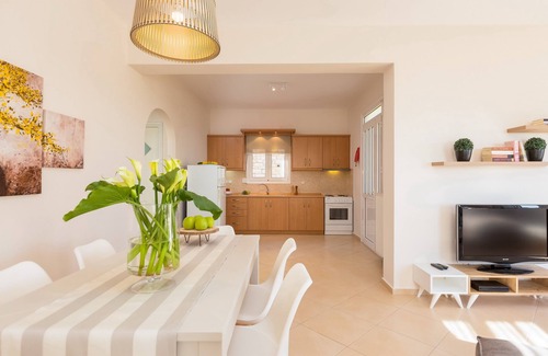 Agia Triada Villa | Stylish Villa with private pool, kids playground, ping pong table & BBQ area