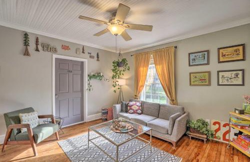 Woodfin House | Stylish Woodfin Home with Backyard and Fire Pit