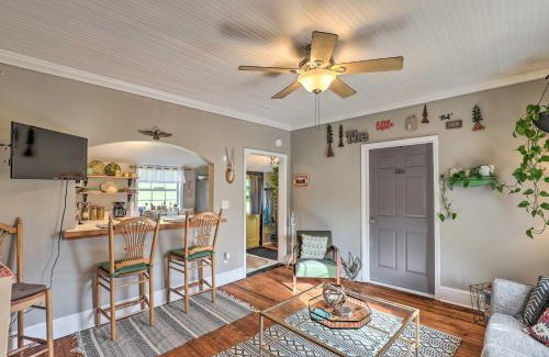 Woodfin House | Stylish Woodfin Home with Backyard and Fire Pit