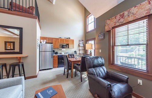 Thayerville Apartment | Suites at Silver Tree A308: Studio Style Suite with Loft, Free WIFI!