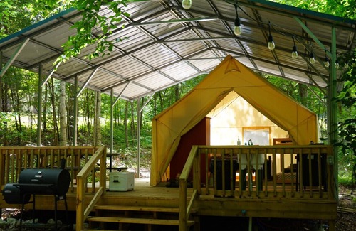 Sparta RV Rental | Summer Fun Family Glamping Tent