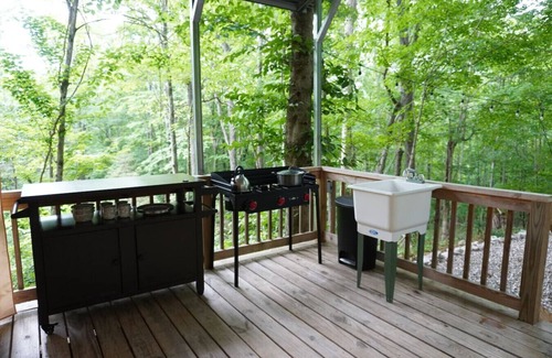 Sparta RV Rental | Summer Fun Family Glamping Tent