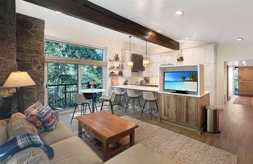 Snowmass Village Condo | Summer in Snowmass! Bright Corner Condo w/Views, 2 Balconies, Pool/HT, Parking & Trail Access