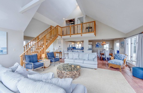 Waves House | SUMMER SAVINGS - Oceanfront Dog Friendly w/Pool, Hot Tub, Game Room, Cargo Lift