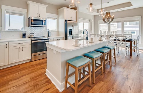 Salvo House | SUMMER SAVINGS - Oceanview Dog Friendly Home w/Pool, Hot Tub, & Beach Boardwalk