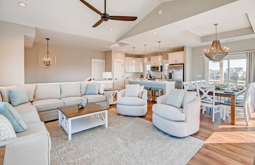 Salvo House | SUMMER SAVINGS - Oceanview Dog Friendly Home w/Pool, Hot Tub, & Beach Boardwalk