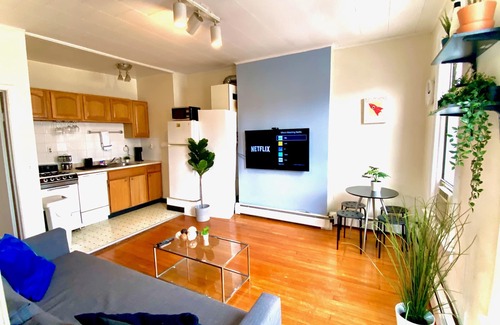 Hoboken Apartment | Sun-Drenched Modern 2BR, Just 1 stop from NYC!