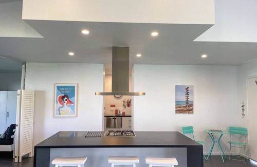 Waterhouse House | Sun on Sanders - Modern 2 br house close to main street. Pet Friendly Outside