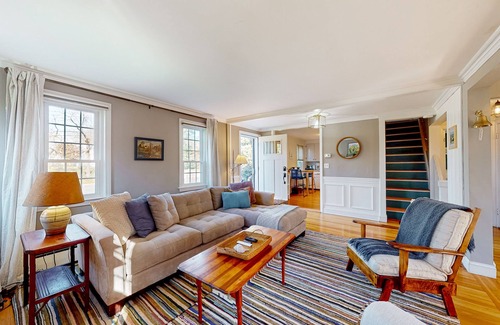 Newbury House | Sunny home near Newburyport and the beach with expansive yard & central AC