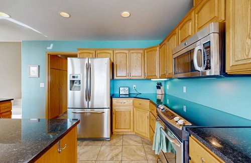 Chelan House | Sunny, lakefront home with huge patio, floating dock & 2 buoys