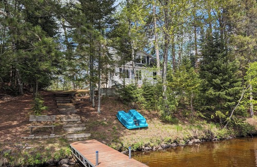 Three Lakes House | Sunrise Shores | Fun lakehome on Chain, dock, water toys, firepit, doggies ok