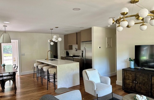 Raleigh House | Sunroom Bliss, Dry Bar Delight, One Level, Walk-in Shower: Behind Duke Hospital